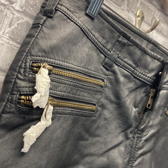 NWT Free People faux leather pants - Picture 3 of 9